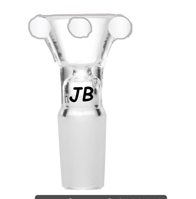 JBongs Glass One Hitter Slide Bowl 10mm